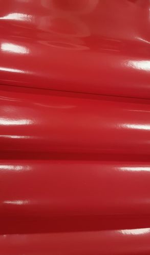 Red Hot Sassy Pants Patent Vinyl Roll 12 X 54 (slightly flawed)