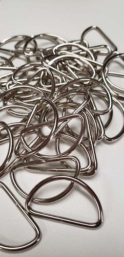 1 1/2 inch D ring (SILVER) lot of 10 pieces