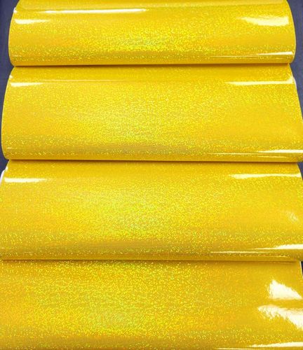 Yellow Geo Glitter  Sheet 9 X 12