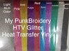 GLITTER Aqua  HTV 10 x 12 inches Sheet Heat Transfer Vinyl