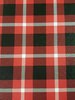Red Black and White Larger Plaid Vinyl  Roll 12 X 54