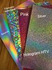 HTV Hologram Silver 10 x 12 inches Sheet Heat Transfer Vinyl