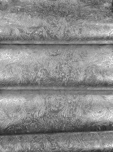 Silver Faux Tooled Roll 12 X 54