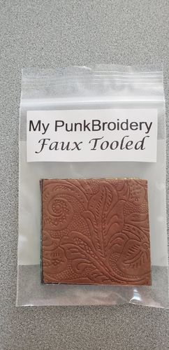 Faux Tooled Swatches 2 x 2 pieces