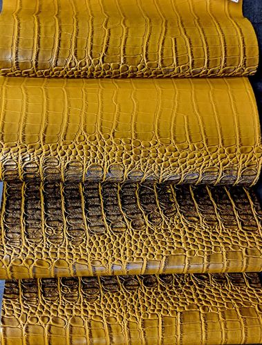 Spicy Yellow Variegated Croc Roll 12 x 54 (6-9-22 discontinuing not restocking)
