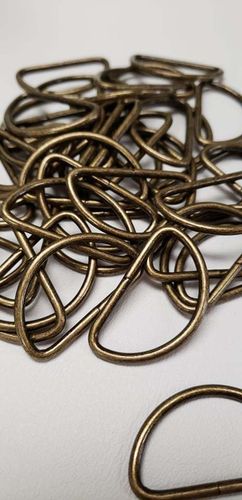 1 1/2 inch D ring (ANTIQUE BRASS) lot of 10 pieces