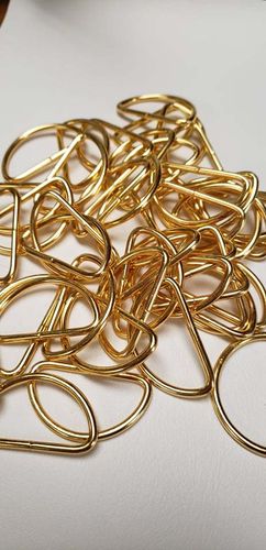 1 1/2 inch D ring (GOLD) lot of 10 pieces