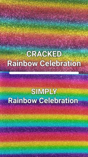 Simply Rainbow Celebration Vinyl Sheet 9 x 12