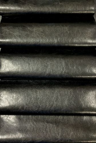 Rustic Faux Leather Black Vinyl Roll 12 x 54