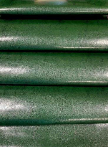 Rustic Faux Leather Green Vinyl Sheet 9 x 12 inches