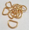 3/4  inch D ring (GOLD) lot of 10 pieces