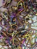3/4 inch Lobster Clasps  (RAINBOW) lot of 10 pieces
