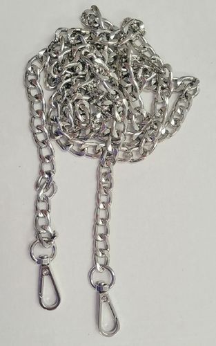 Chain Purse Strap SILVER 51 inches total length