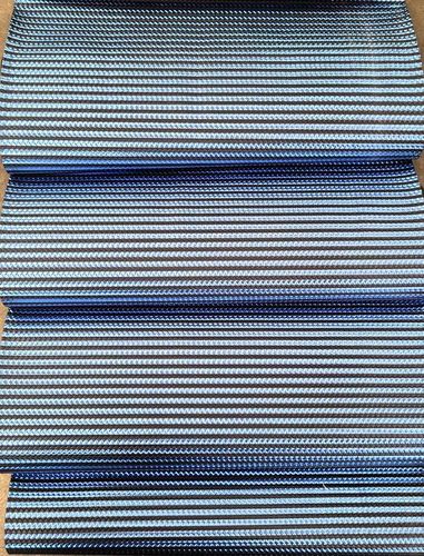 Blue/Black Stripes Vinyl Roll 12 X 53