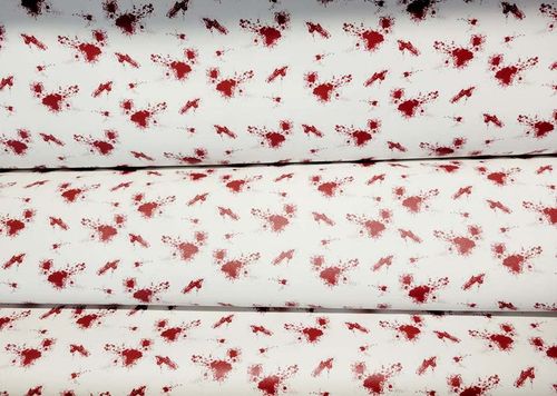 Red Paint Splatter Vinyl Roll 12 X 52 (11-29-21 discounted to be discontinued for this year)