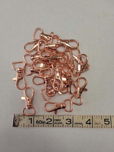 1/2 inch Lobster Clasps  (ROSE GOLD) lot of 10 pieces