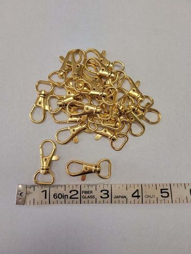 1/2 inch Lobster Clasps (GOLD) lot of 10 pieces