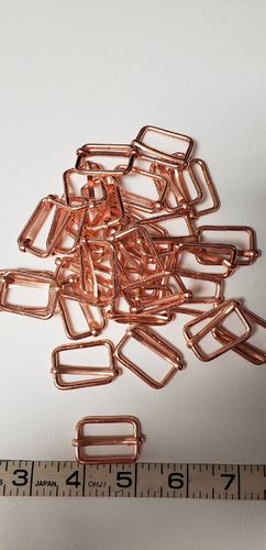 1 inch adjustable sliders Rose Gold package of 10 pieces