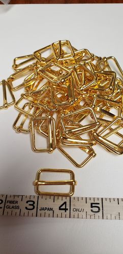 1 inch adjustable sliders Gold package of 10 pieces