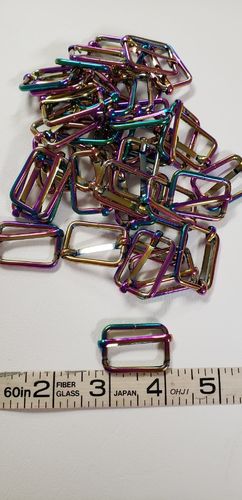 1 inch adjustable sliders Rainbow package of 10 pieces