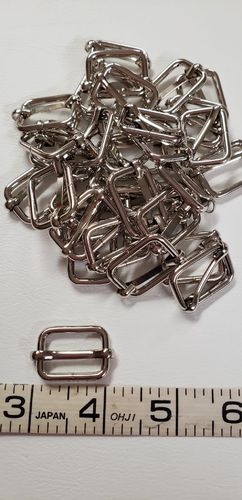 3/4 inch adjustable sliders Silver package of 10 pieces
