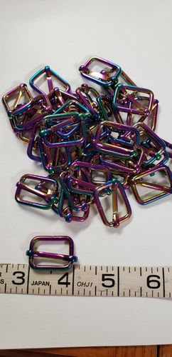 3/4 inch adjustable sliders Rainbow package of 10 pieces