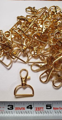 1 inch Lobster Clasps (GOLD) lot of 10 pieces