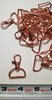 1 inch Lobster Clasps (ROSE GOLD) lot of 10 pieces