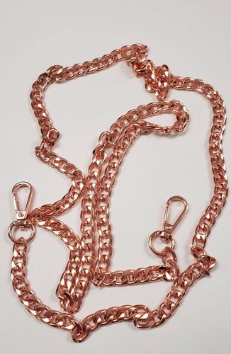 Chain Purse Strap ROSE GOLD 51 inches total length