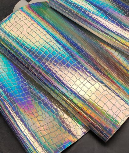 Fish Scales Holographic Silver Vinyl Roll 12 X 54 Limited Stock