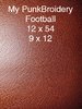Football Vinyl Sheet 9 x 12 (9-28-23 went back to the old) (fleece backing)