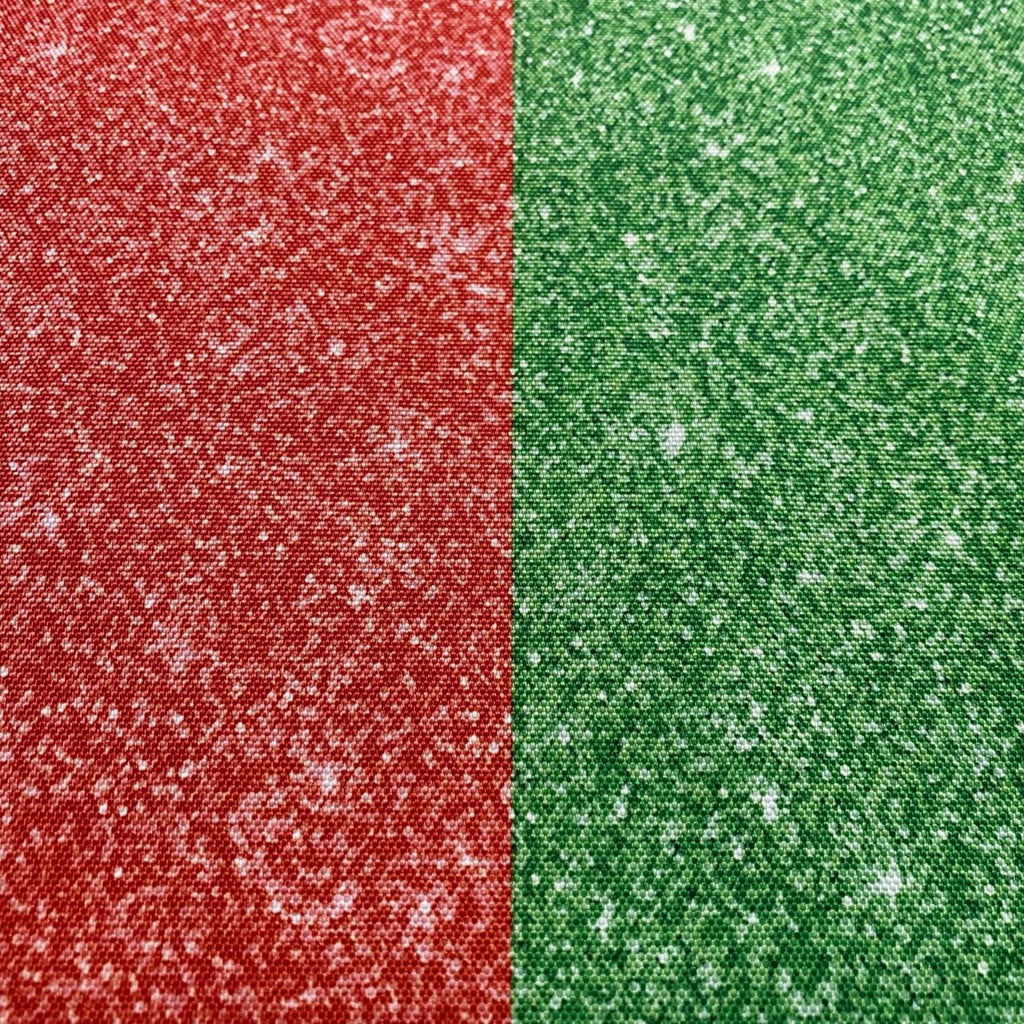Christmas Red and Green Glitter Split Yard WPC