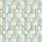 Painted Blue and Green Hexagons WPC