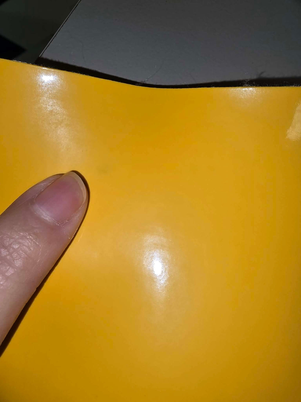 Yellow Patent Vinyl