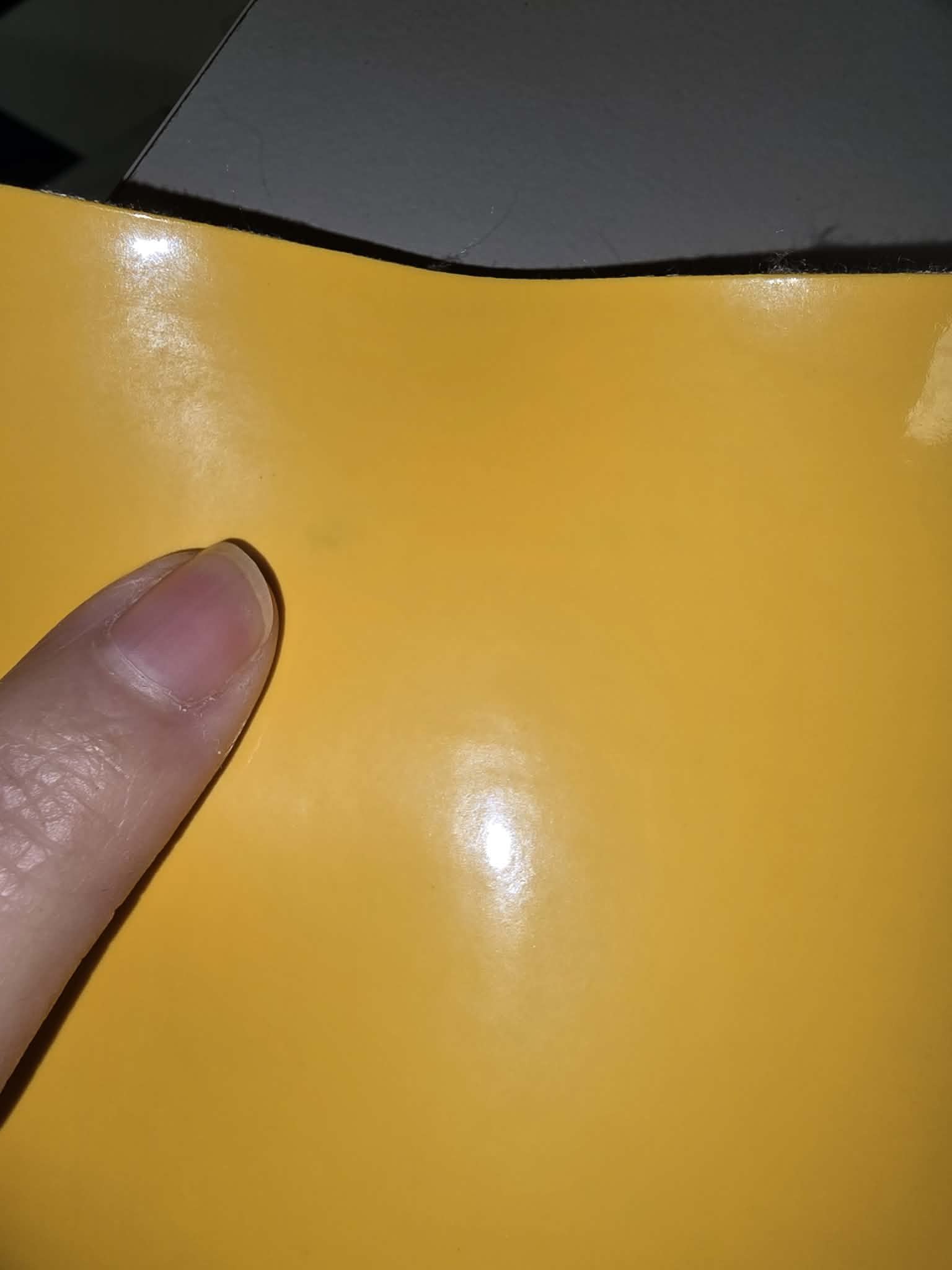 Yellow Patent Vinyl