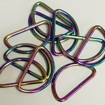 1 1/2 inch D Ring (Rainbow) / 10 pieces
