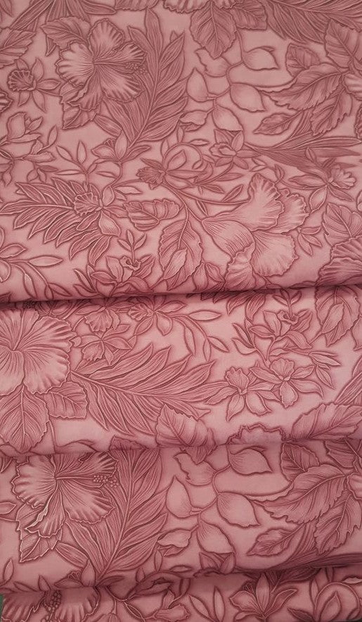 Floral Embossed Rose Vinyl