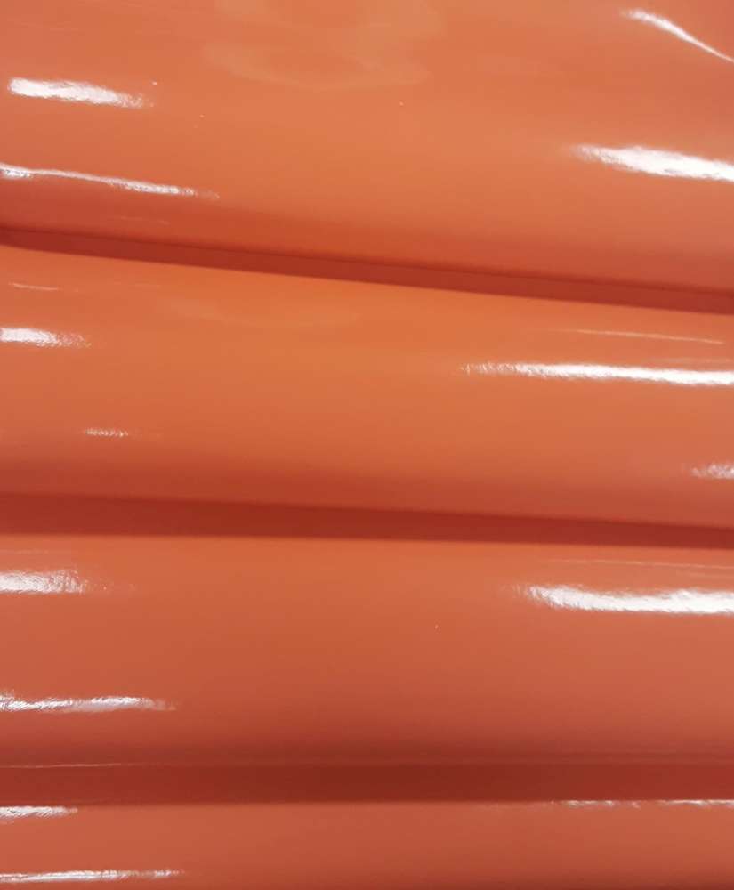 Orange Patent Vinyl