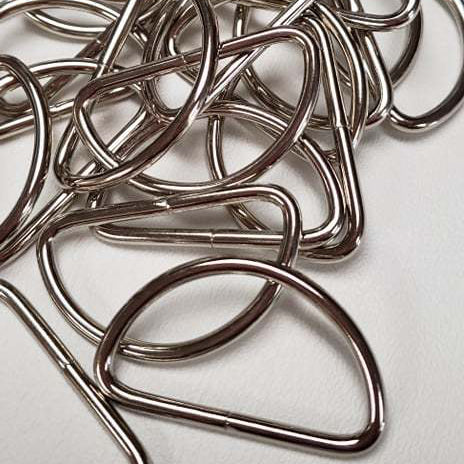 1 1/2 inch D ring (SILVER) Lot of 10 Pieces