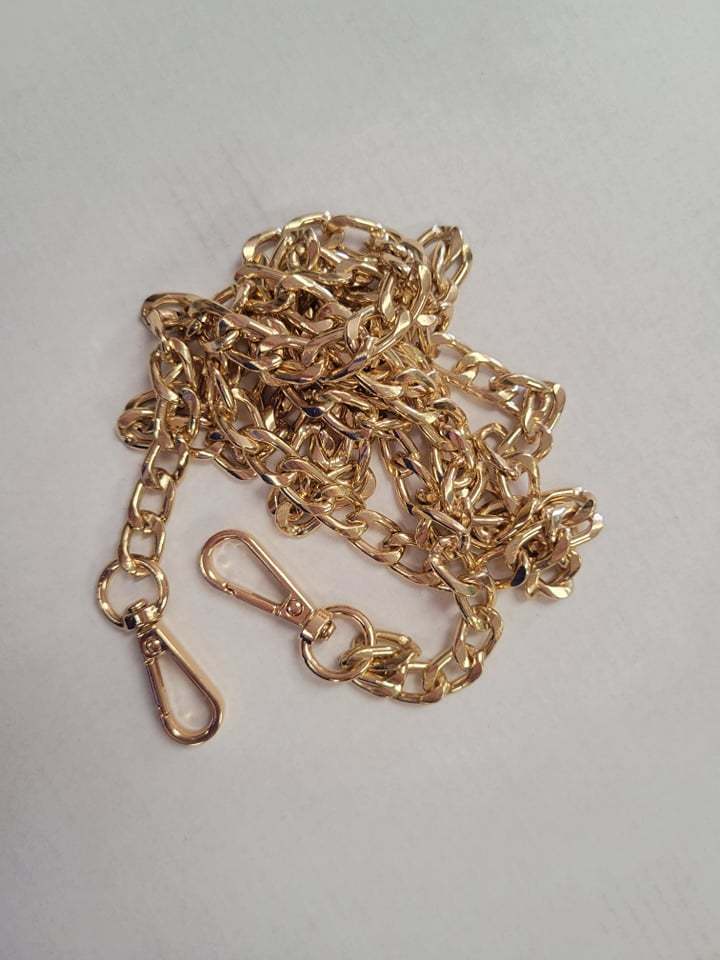 Chain Purse Strap Gold 51"