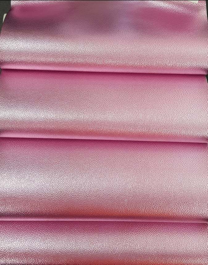 Bubbled Metallic Pink Taffy Vinyl
