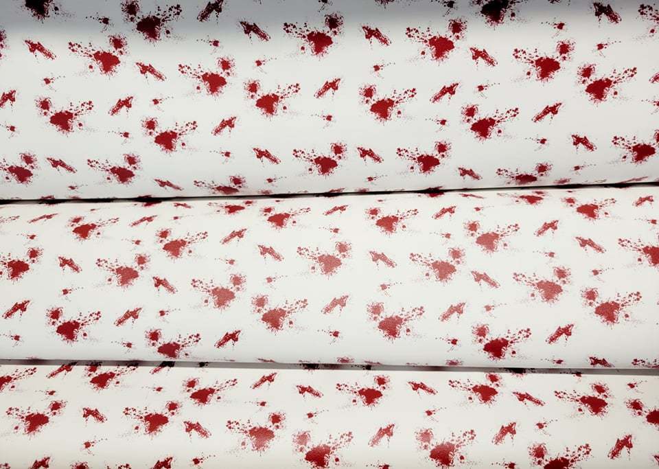 Red Paint Splatter Vinyl