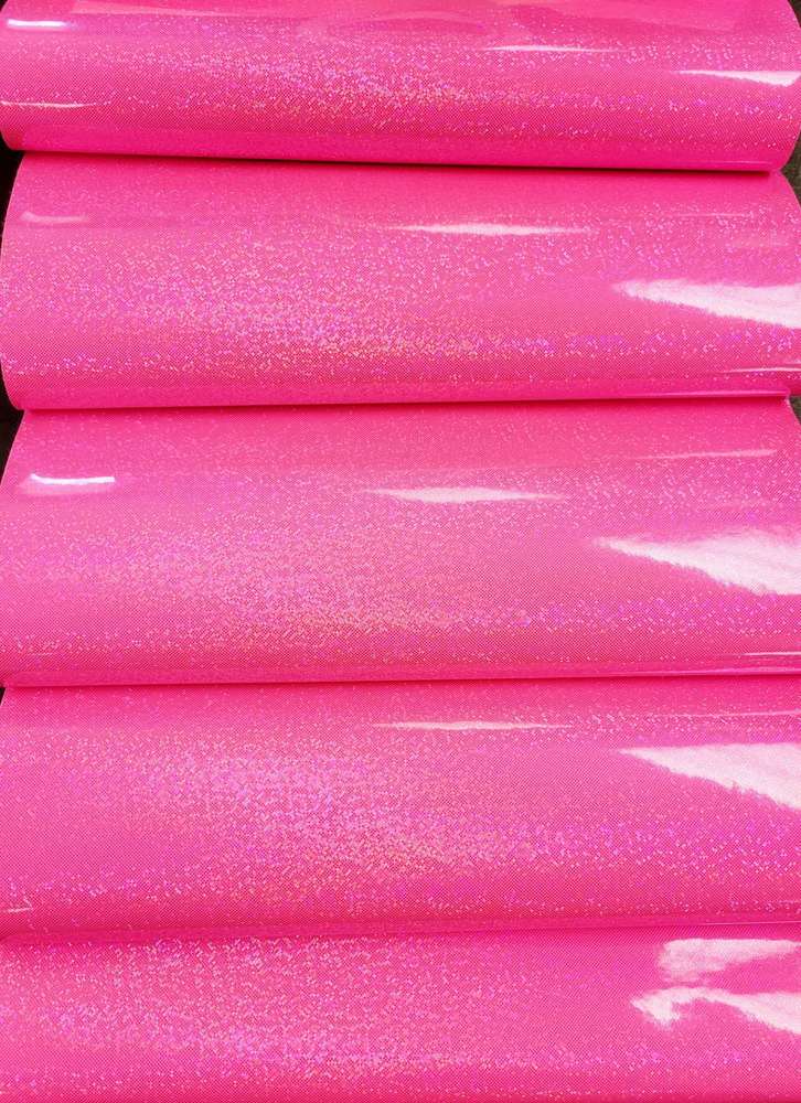 Neon Pink Geo Glitter