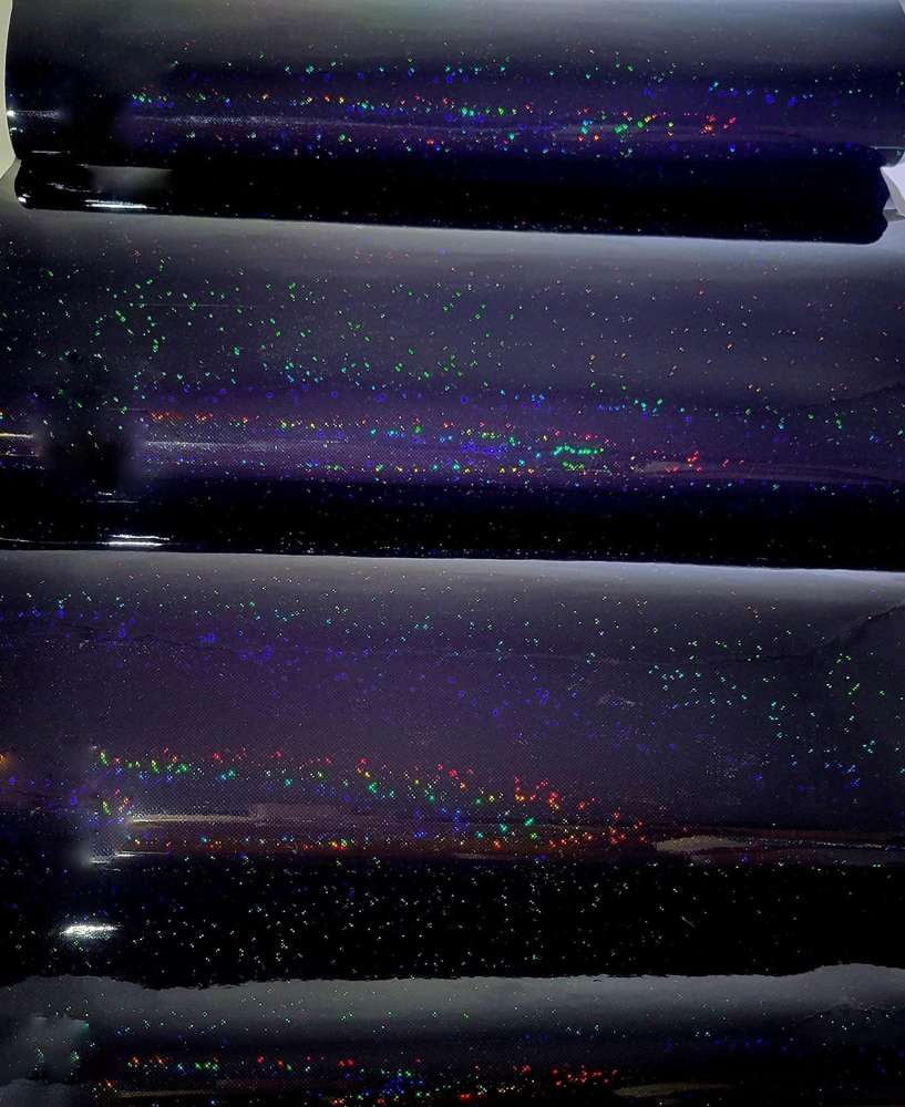 Black/Blue Geo Glitter