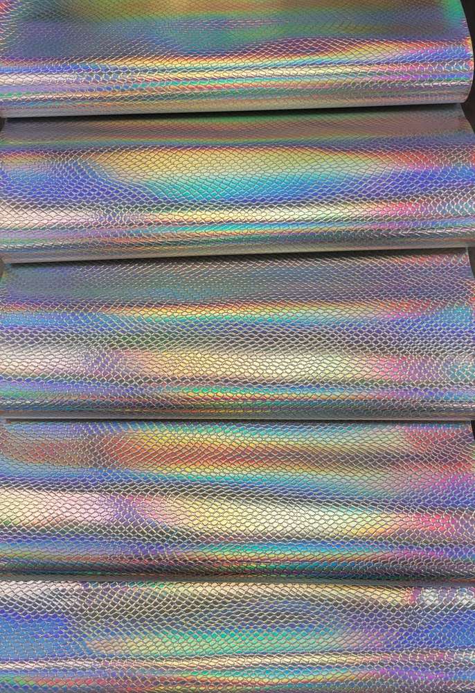 Silver Holographic Scales Vinyl