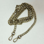 Chain Purse Strap Antique Brass 51"