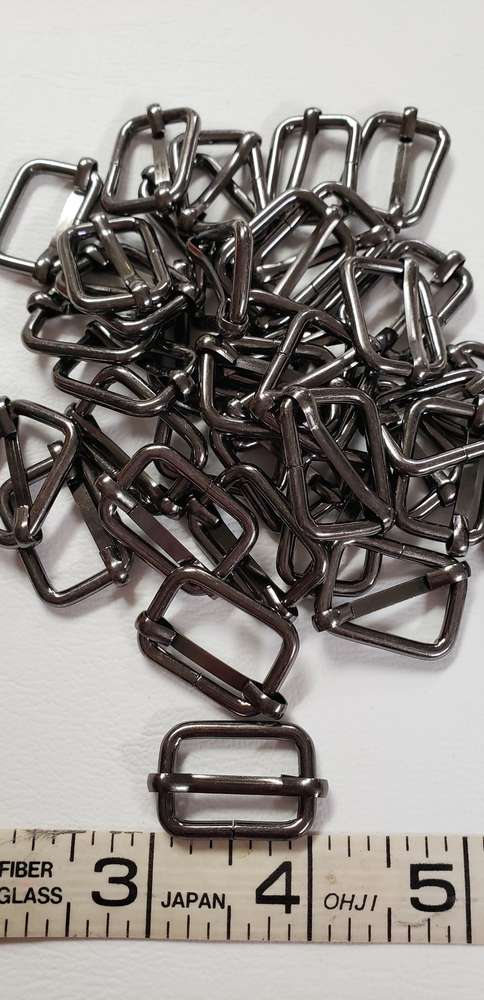 3/4 inch adjustable sliders Gunmetal package of 10 pieces