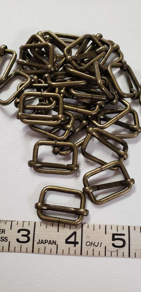 3/4 inch adjustable sliders Antique Brass package of 10 pieces