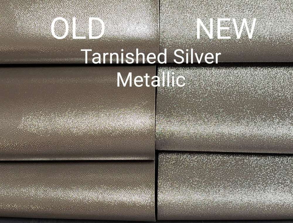 Tarnished Silver Metallic Vinyl