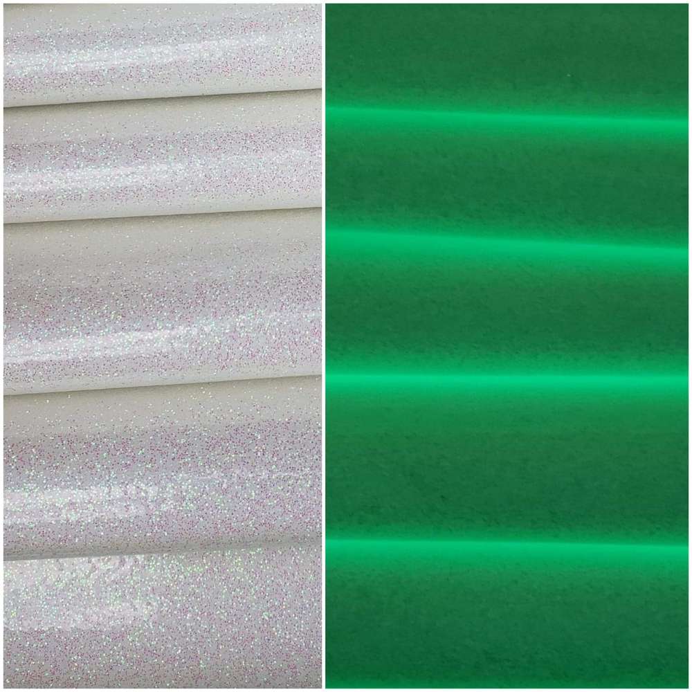 Glitter and Glow White Roll - Flawed